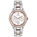 Citizen Eco-Drive Women’s Swarovski Crystals Multi Dial Watch 37MM FD2016-51A