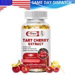 Tart Cherry Extract Capsules with Celery Seed Uric Acid Cleanse Muscle Recovery