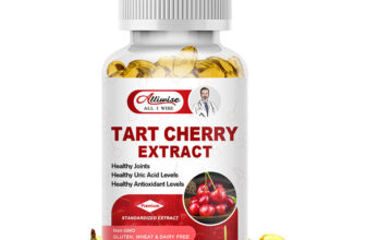 Tart Cherry Extract Capsules with Celery Seed Uric Acid Cleanse Muscle Recovery