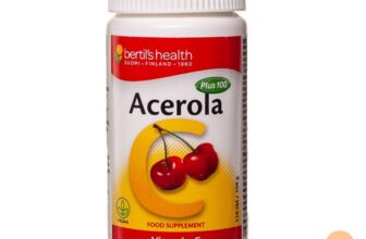 ACEROLA PLUS 100 Vitamin C Cherry flavor 120 Chewable Tablets Fatigue Immunity