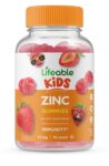 Lifeable Zinc Gummies for Kids – Great Tasting Berry Flavor Gummy – 90 Count