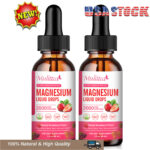 2000MG Magnesium Liquid Drops 1-2Bottles,Improve Bone, Teeth,Immune, Nerve,Sleep