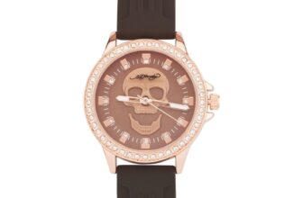 Ed Hardy Ladies Rubber Brown/Brown Plain Analog Watch