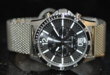 Caravelle New York Men’s Chronograph Grey Dial Stainless Steel Watch 43A129