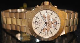 Invicta Men’s Specialty Chronograph Rose Gold Dial Rose Gold Steel Watch 1267