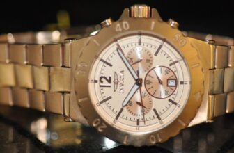 Invicta Men’s Specialty Chronograph Rose Gold Dial Rose Gold Steel Watch 1267