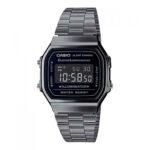 Casio Vintage Series A168WGG-1B Digital Metal Blackout Watch