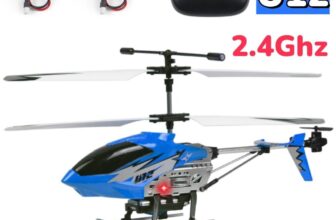 U12 Mini RC Helicopter 2.4Ghz Remote Control Dron REF for Adults Kid + 2 Battery