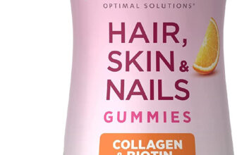 Optimal Solutions Hair, Skin & Nails with Biotin and Collagen,