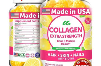 Collagen gummies – containing biotin, zinc, vitamins C and E