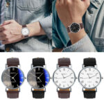 GENEVAS Watch Men’s Roman Fashion 110 Belt Men’s Watch