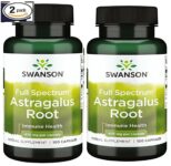 ASTRAGALUS Root 470 mg 200 (2X100) Caps, Energy Boost Immune System 2 (Two) PACK