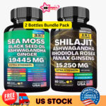 Dynamic Vitality Bundle – Sea Moss Multivitamin & Shilajit Power Combo 120 Cap