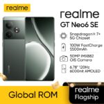 Unlocked Original realme GT Neo 6 SE 5G Smartphone Snapdragon 7+ 50MP OIS 6.78″ 120Hz 6000nit Super Display 5500mAh 100W NFC