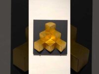 Origami; Cubes(Gold)