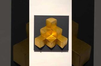 Origami; Cubes(Gold)