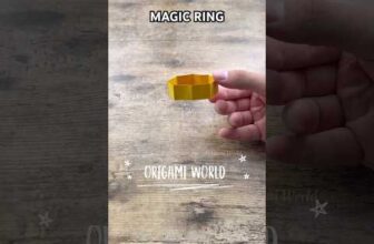 EASY ORIGAMI MAGIC RING PAPER CRAFT TUTORIAL | HOW TO MAKE MAGIC TRICK ORIGAMI | DIY MAGIC RING ART