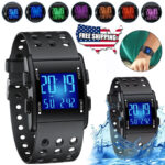 Men’s LED Digital Sports Watch Military Tactical Waterproof WristWatch Backlight