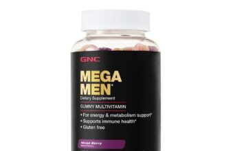 GNC MEGA MEN Multivitamin Energy Metabolism Gummies 120 ct Immune Support Gummy