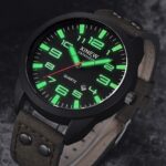 Men’s Belt Business Calendar Quartz Watch Analog Waterproof Sport Wristwatch