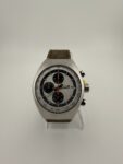 Timex Legacy Tonneau Chronograph 42mm Silver Brown