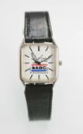 Centennial Mens Watch ABC Bowling Century Award 1985-1995 Black Leather Quartz