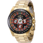 Invicta Speedway Roulette Casino GMT Quartz Black Dial Men’s Watch 44644