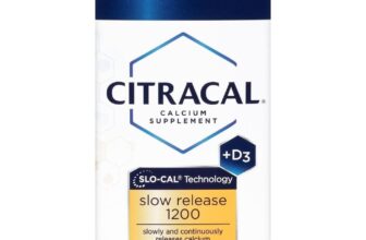 Citracal Calcium Supplement + D3 Slow Release 1200 Coated Caplets 80 Each 2 Pack