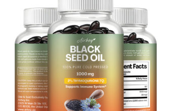 Black Seed Oil 1000mg- Maintain Healthy Blood Sugar Levels, Premium Cold Pressed