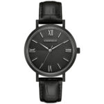 Bulova 45A148 Caravelle Men’s Black Leather Strap Watch