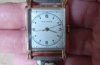 Vintage Men’s Movado 14k Yellow gold manual wind watch453031 43782 SS