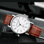 Men’s Casual Leather Military Alloy Analog Quartz Wrist Watch Business Watches