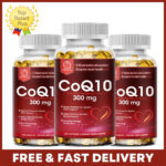 Coenzyme CQ10 300mg Heart Health Support, Increase Energy,120 Capsules