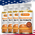 Magnesium Glycinate 400mg High Absorption,Improved Sleep,Stress & Anxiety Relief