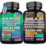 Sea Moss & Shilajit (Black Seed Oil, Turmeric, Ashwagandha, Ginger, Vitamin D)