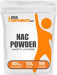 BulkSupplements N-Acetyl L-Cysteine (NAC) Powder 100g – 600 mg Per Serving