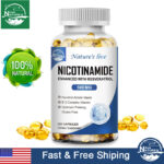 NEW Nicotinamide 500MG Resveratrol, Anti-aging Supplement 120 Capsules