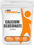 BulkSupplements Calcium Gluconate Powder – 600mg Per Serving