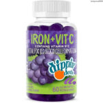 Iron containing vitamin . Grape pectin fruit chewable supplements