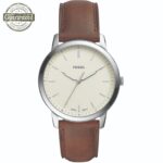 Fossil Men’s 44mm The Minimalist Three-Hand Brown Leather Watch FS5439 (NEW)