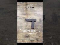 ORIGAMI UZI GUN PAPER WEAPON TUTORIAL | HOW TO MAKE ORIGAMI GUN WEAPON STEP BY STEP | DIY UZI GUN