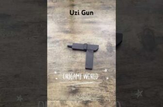 ORIGAMI UZI GUN PAPER WEAPON TUTORIAL | HOW TO MAKE ORIGAMI GUN WEAPON STEP BY STEP | DIY UZI GUN