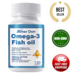 Omega 3 Fish Oil 120 Capsules 3600mg – with EPA & DHA 3x Strength Brain, Heart