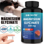 Magnesium Glycinate 500mg 120 Capsules Support for Sleep, Nerve, Stress Relief