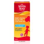 1 X Seven Seas Multivitamin Syrup 100ml Cod Liver Oil Orange Flavour For Kids