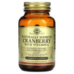 Cranberry with Vitamin C, Naturally Sourced, 60 Vegetable Capsules