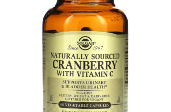 Cranberry with Vitamin C, Naturally Sourced, 60 Vegetable Capsules