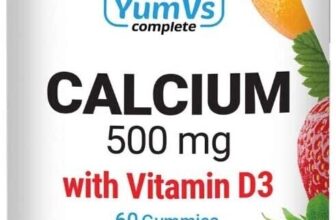 Yum V’s Calcium with Vitamin D3 Gummies, Calcium 500 mg , D3 1000IU