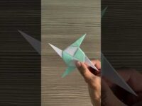 DIY | How To Make A Paper Shuriken | Easy Origami 🥷🌟 #shorts #easy #cool #ninja