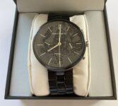 Vince Camuto VC/1098TB Men’s Multi-Function Black Stainless Steel Watch New